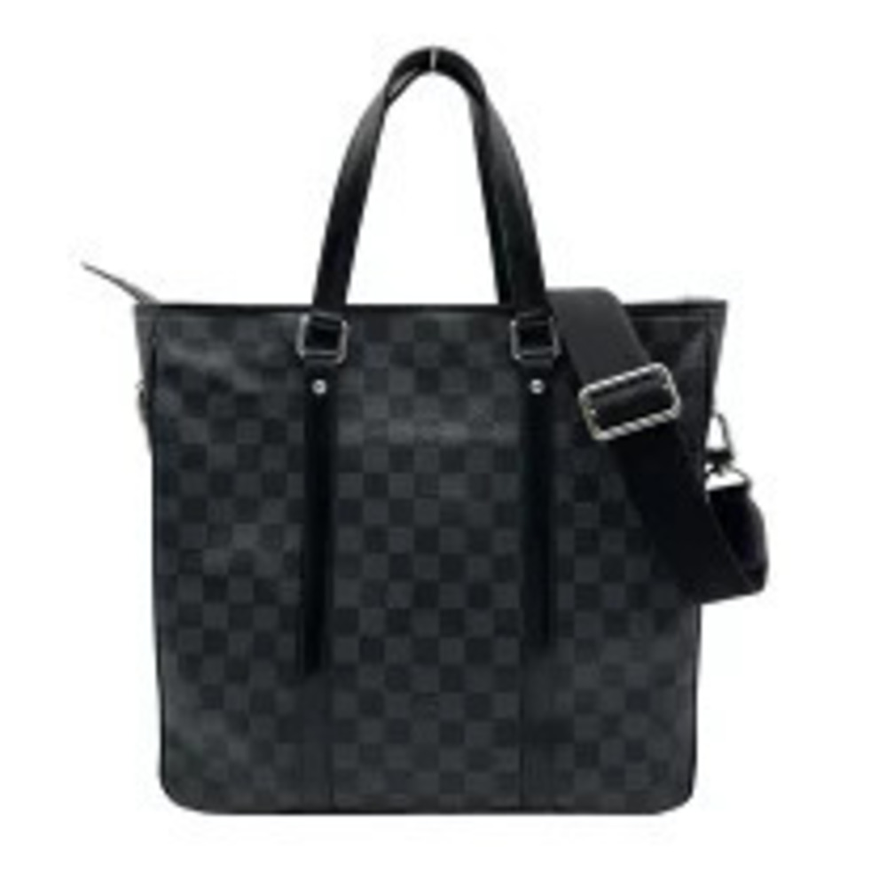Louis Vuitton Tadao Black Damier Graphite Black Shoulder Bag